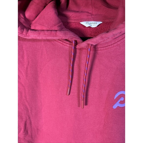 Peloton Official Hoodie Red/Purple Classic Comfortable Logo Adult Size XL - Picture 4 of 7
